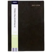 J.Burrows A4 Week to View Executive FY25/26 Diary Black