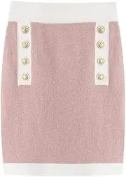 [Fulbant] Women Designers Elegant O-Neck Knitted Vest Cardigan and Skirt Set Outfists