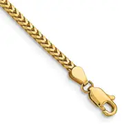 14K Yellow Gold 7 inch 2.5mm Franco with Lobster Clasp Bracelet