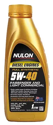 NUL-SYND5W40-1 NULON Full Synthetic 5W40 Engine Oil, Each