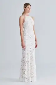 BNWT LOVER THE LABEL White Magick "Eternity" Lace Wedding Dress Size 14 - $1495