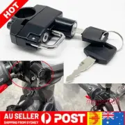 1x Motorbike Anti-theft Locker Locking Device Aluminum Shockproof Helmet Lock
