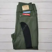Tailored Sportsman Trophy Hunter Silicone Breeches Mid Rise - Loden Green