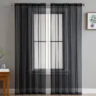 Sunlight Filtering Curtains Lightweight Curtains of 2 Style Curtains for Decor
