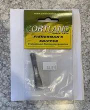 Cortland Fishermans Snipper Plus Hook Sharpener New Fly Fishing