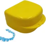 Braces Storage Box, Denture Case Mouth Guard Container Retainer Box, Large Capacity Denture Case Without Holes for Orthodontic Braces, Women, Men, Mouth Guards Buniq