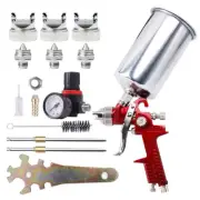 1.4mm/1.7mm/2.5mm HVLP Spray Gun-auto Paint Primer-metal Flake W/ Air Regulator