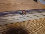 Agate Stripping Guide Chrome RedOrange insert 10MM. Rod Building