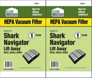 2 pk CF821 Shark Navigator Lift Away HEPA Filter, 1/Pk, Clean Obsessed, Nv351...