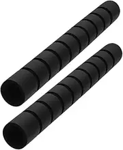 GOOHOCHY 2pcs Single Bar Anti-Slip Foam Tension Rod Cover for Pull up Bar Exercise Equipment Pull up Bar Padding Pull-up Bar Grip Anti-Slip Shoulder Pads Gym Bar Pad Sponge Black