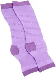 SOESFOUFU Pair Women Thigh High Socks Compression Stockings Lady Thigh High Socks Open Toe Socks Women Slimming Stockings Violet