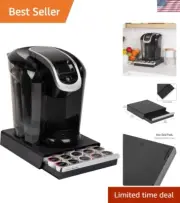 Organize 30 Coffee Pods with this Stylish Black Drawer - Perfect for Home