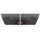 750 x 230 x 400mm Black Flat PAIR Ute Toolbox Truck Under Body Tray Tool Box