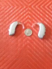 TWO PROGRAMMABLE HEARING AIDs, 2 mics , 3 programs, reduce noise email test USA