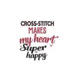 CROSS-STITCH MAKES MY HEART SUPER HAPPY CROSS-STITCH LOVERS CROSS-STITCH OBSESSED NOTEBOOK A BEAUTIFUL: LINED NOTEBOOK / JOURNAL GIFT,, 120 PAGES, 6 X