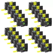20PK TZ-651 TZe-651 Black on Yellow Label Tape 0.94'' For Brother P-Touch 24mm