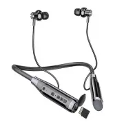 Neckband Bluetooth Headphones 100H Playtime IPX6 Waterproof Earbuds Magnetic ...