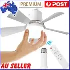 40W Ceiling Fan Light 3 Speeds E27 Socket Fan Lamp (White Large Remote+Extender)