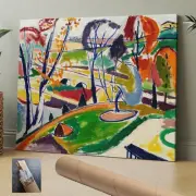 30x24 INCH,Modern Abstract Landscape Henry Sayen Usa Plat Canvas Wall Art,9636