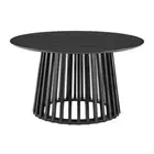 Design Square Calandra Classic Round Tea Coffee Table 90cm Black