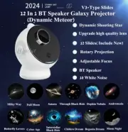 Galaxy Star Projector with Bluetooth Speaker and White Noise for Bedrooms