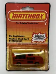 1983 Matchbox MB63 SNORKEL Fire Engine Truck Vintage