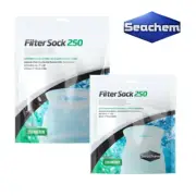 Seachem Mesh Filter Sock 250 Micron with Plastic Collar, White*