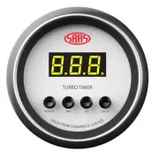 SAAS Turbo Timer Digital Auto 52mm White Muscle Series SG-DTT52W