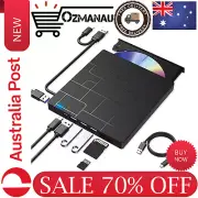 External CD DVD Drive USB 3.0 Type-C DVD-ROM CD-RW Player Ultra Slim CD Burner
