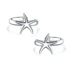 Starfish Cartilage Ear Cuffs Clip Wrap Helix Earrings Sterling Silver