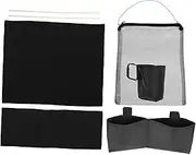GRIRIW 1 Set Folding Chair Replacement Canvas with Pockets and Comfortable for Outdoor Indoor Use for Camping Courtyard Home and More