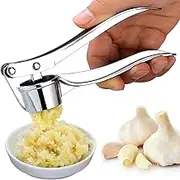 Manual Garlic Press Kitchen Large Garlic Peeler Garlic Muddler Household Garlic Pounder Garlic Press Garlic Peeler for Fine and Coarse Mince Garlic Press,Garlic Mincer, Garlic Crusher (B)