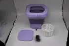 Portable Foldable Small Travel Camping Washing Machine Mini Washer 8L Purple