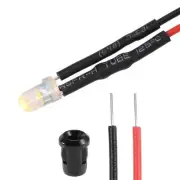 10Set DC 12V 3mm Pre Wired LED with Holder Yellow Light Lens 6mm Panel Mount