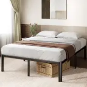Zinus Classic Black Metal Bed Frame with Steel Slat