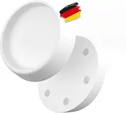[BAUHELD] Vibration Damper Washing Machine [Pack of 4] - Robust Rubber Feet Made of Soft PVC [Made in Germany] - Vibration Damper Suitable for Miele Midea Siemens Bosch Haier Beko AEG - White