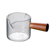 75ml Glass Measuring Cup with Wooden Handle
