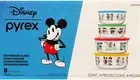 Disney Pyrex Glass Foo Decorated Storage Bowl and Lid Set 8 Pieces NEW