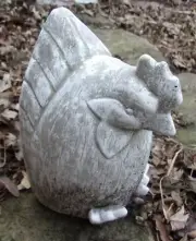 Latex chicken rooster mold plaster concrete cement rubber hen mould 7.25"H x 5"W