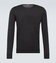 [Loro Piana] Loro Piana Knitted virgin wool top AU 96 black