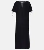 [Velvet] Velvet Maeve linen midi dress AU 8 blue