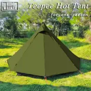Pyramid Tent Fly with Chimney Hole Tent Camping Tipi Adult Outdoor Waterproof