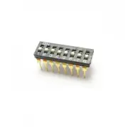 5PCS NEW Black 2.54mm Pitch 8-Bit 8 Positions Ways Slide Type DIP Switch