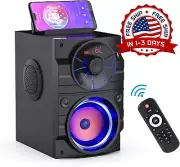 Altavoz Portátil Con Luces Subwoofer Ruidoso De 11 W Para Fiestas Al Aire Libre.