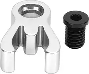 [Jaxenor] Folding Bicycle Stem Catcher - Durable and Easy to Use Front Tube Fixing Buckle for Brompton 3sixtySilver