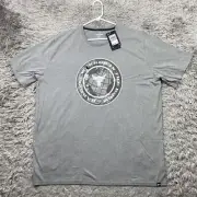 UNDER ARMOUR UA Project Rock Globe T-Shirt Mens Size 3XL Heather Gray New