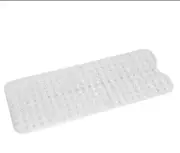 Clear long Non-Slip Bathtub Mat 40”x16”(for Smooth/Non-Textured Tubs Only)..