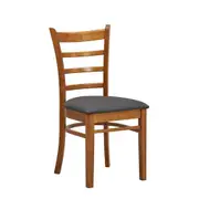 VI Mackay Solid Timber Fabric Seat Dining Chair