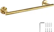 MECCION Gold 16" Towel Rails Brushed Nickel Wall Mounted SUS304 Stainless Steel Bathroom 40cm Towel Bar Towel Holder