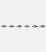 [Fornasetti] Fornasetti Architettura set of 6 teacups and saucers